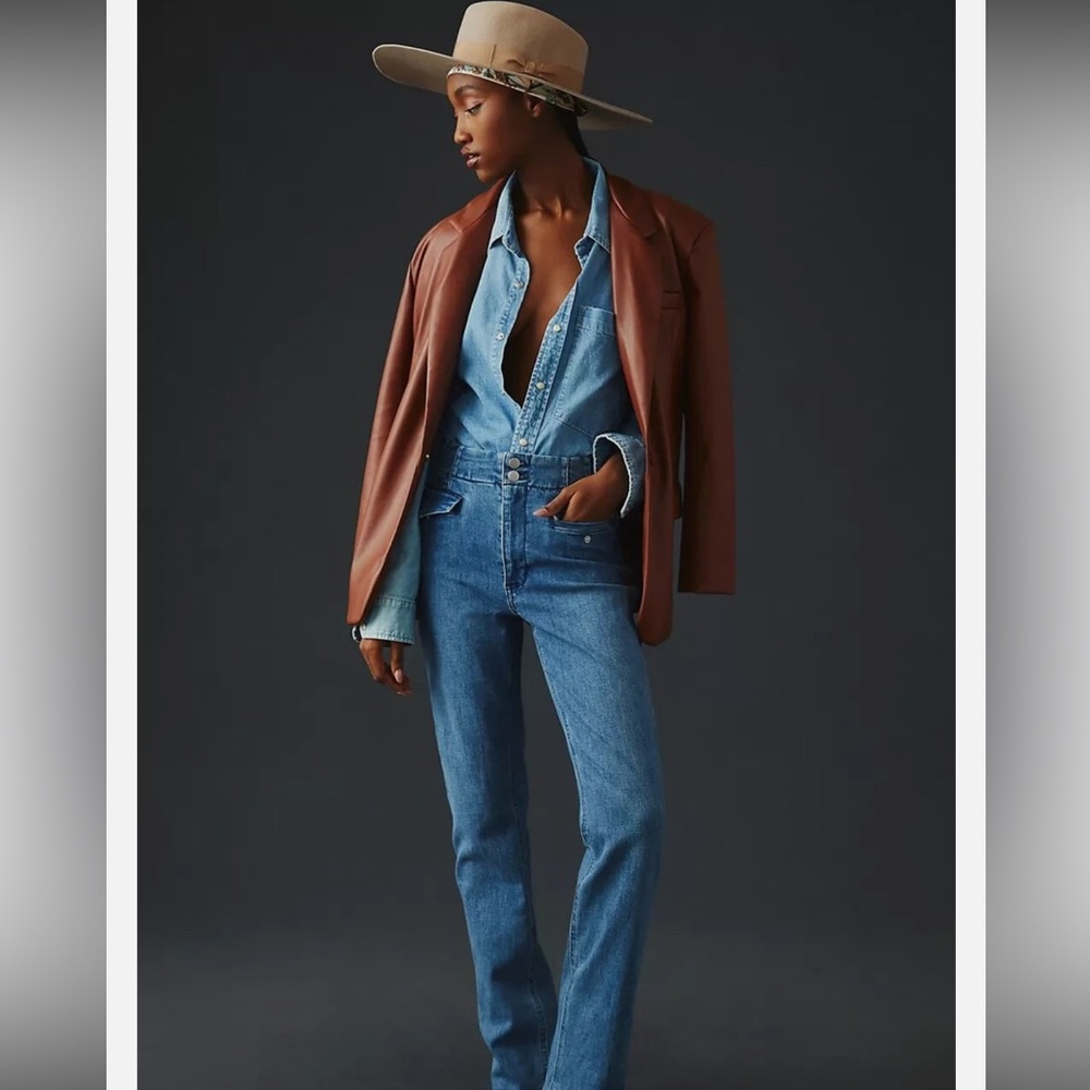 Anthropologie Maeva Bombshell Slim Straight Jeans